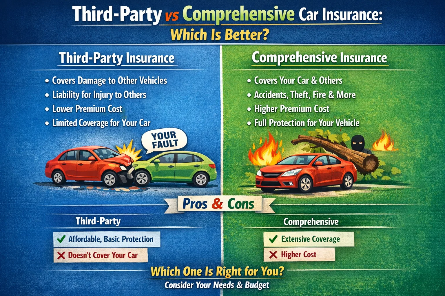 Third-Party vs Comprehensive Car Insurance: Which Is Better? Hero Image