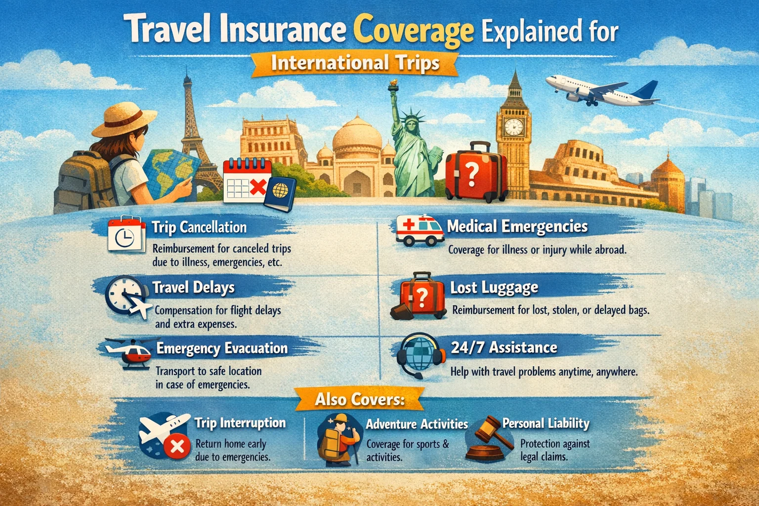 Travel Insurance Coverage Explained for International Trips Hero Image